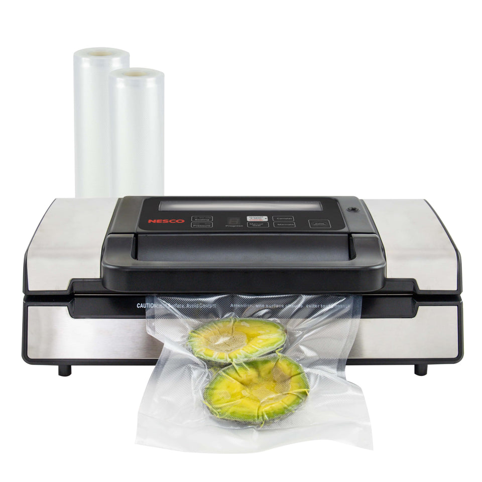NESCO VS-12 deluxe sealer front view, compact kitchen appliance for efficient sealing