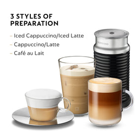 Nespresso Aeroccino 3 hot milk mode delivers warm, silky texture.