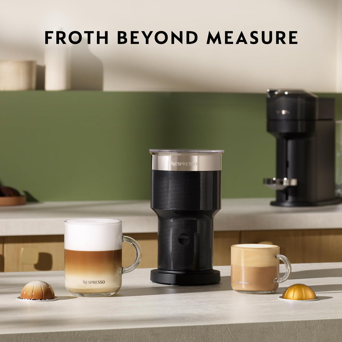 Nespresso Aeroccino XL cold foam for iced drinks