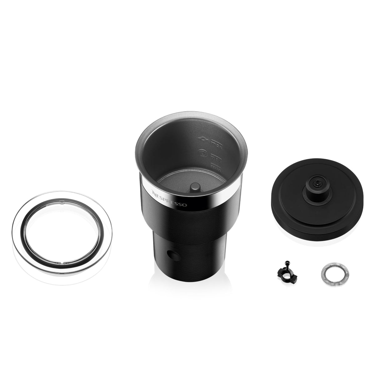 Nespresso Aeroccino XL sleek black design on counter