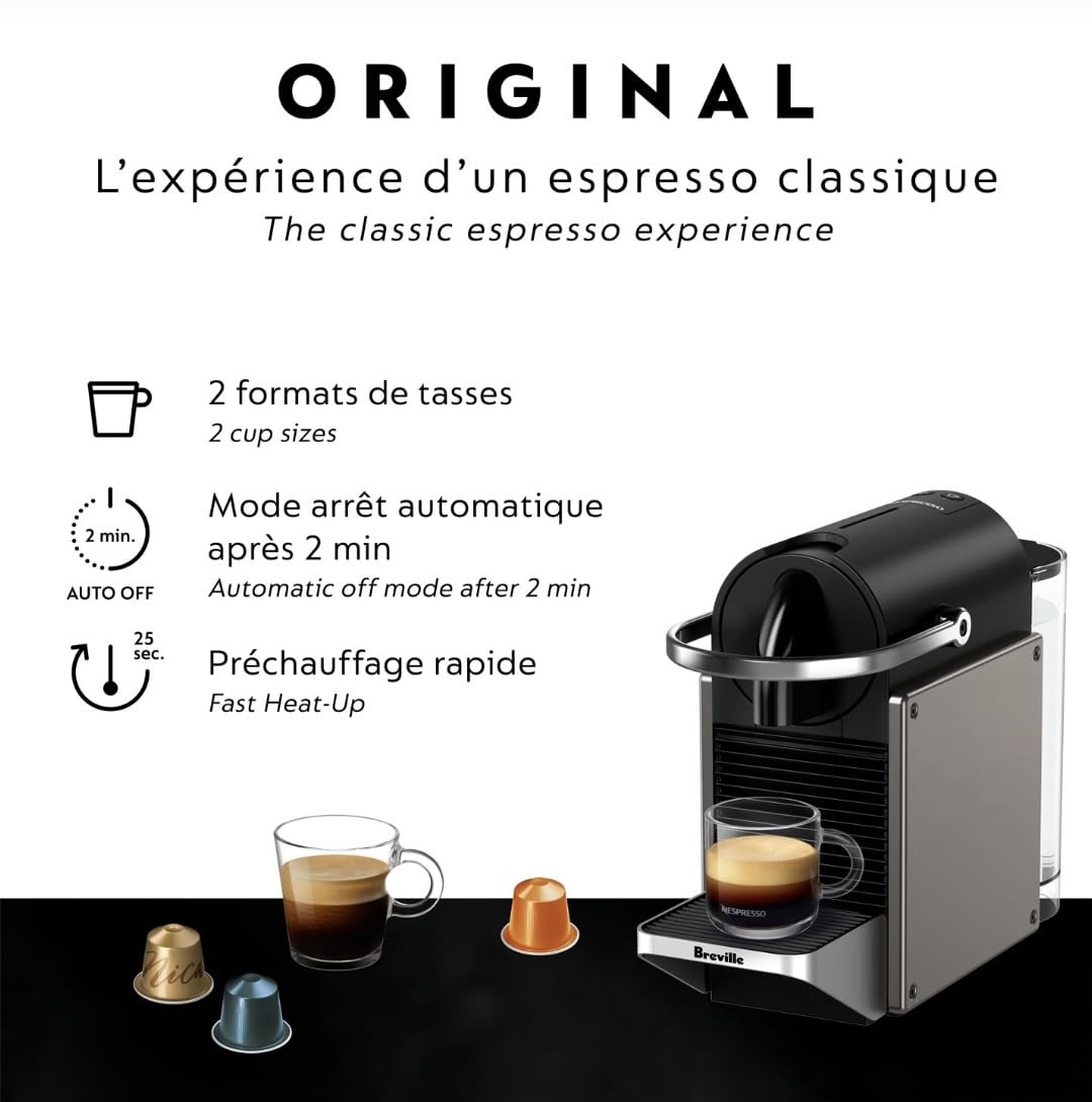 Starter capsule set included to explore espresso flavors.