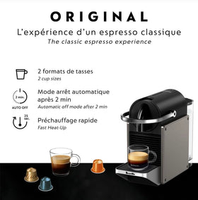 Starter capsule set included to explore espresso flavors.