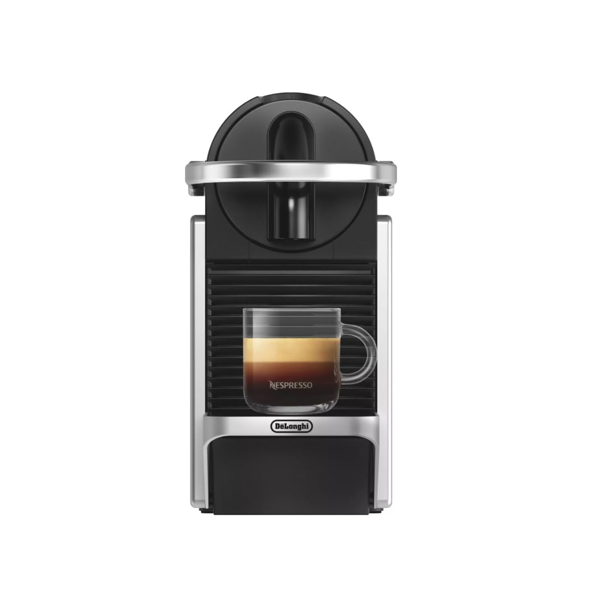 Nespresso Pixie two programmable selections for Espresso or Lungo.