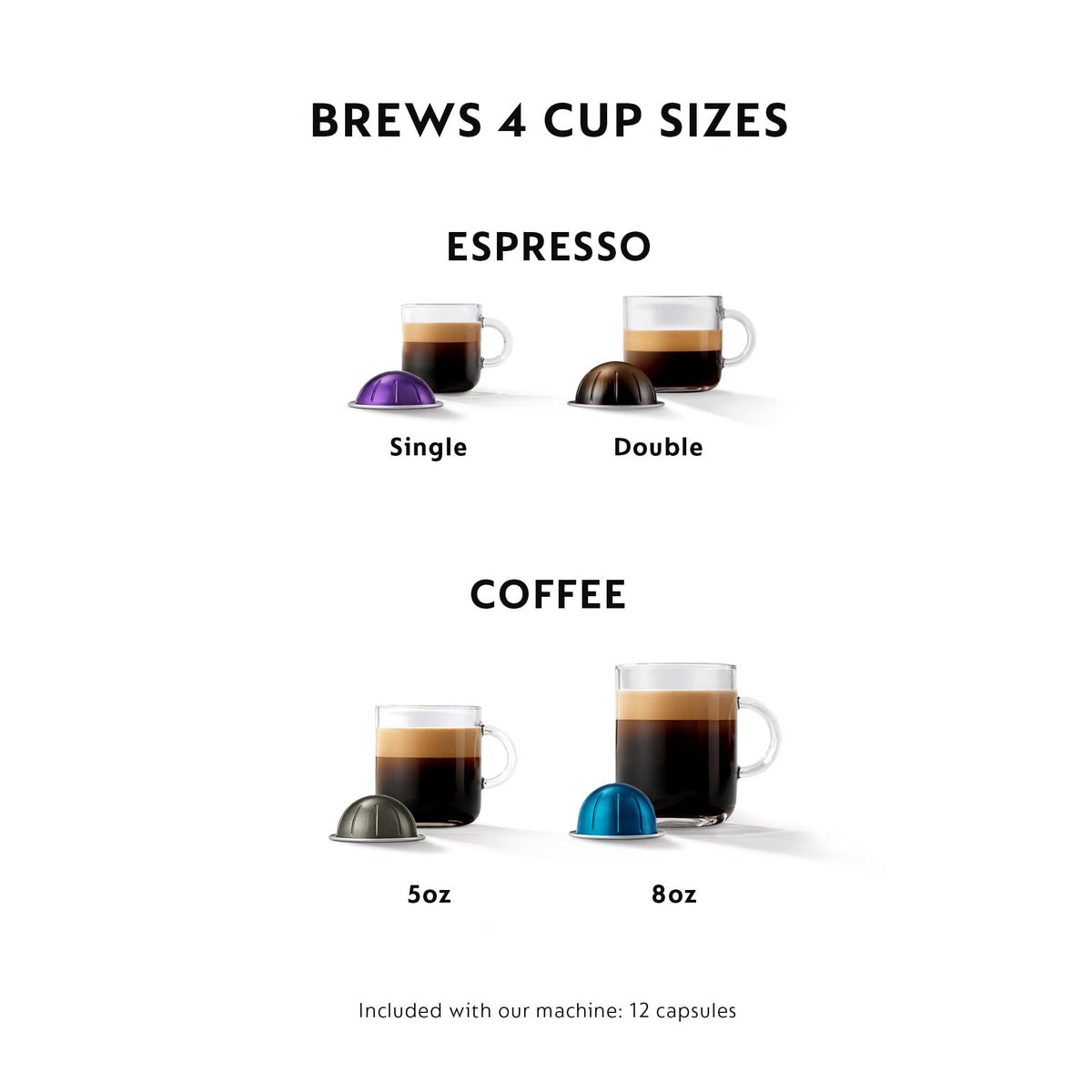 Nespresso Vertuo Aeroccino3 frother ready to create silky hot or cold milk.