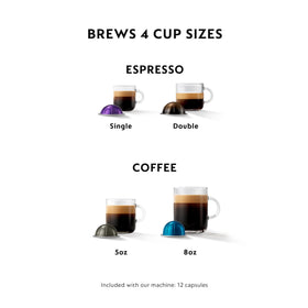 Nespresso Vertuo Aeroccino3 frother ready to create silky hot or cold milk.
