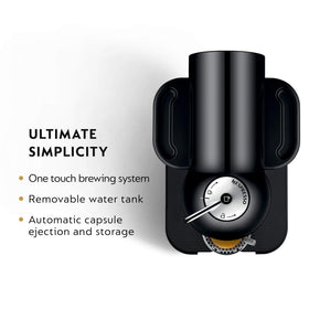 Nespresso Vertuo capsule-loading area shows effortless single-serve operation for quick brews.