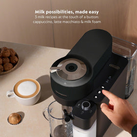 Nespresso Vertuo Lattissima espresso shot at a touch.