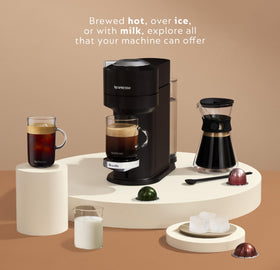 Nespresso starter capsules included for immediate tasting.