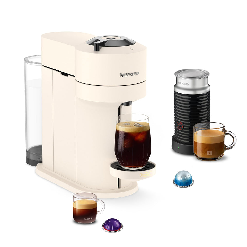 Nespresso Vertuo Next Premium front view, compact and stylish coffee maker.