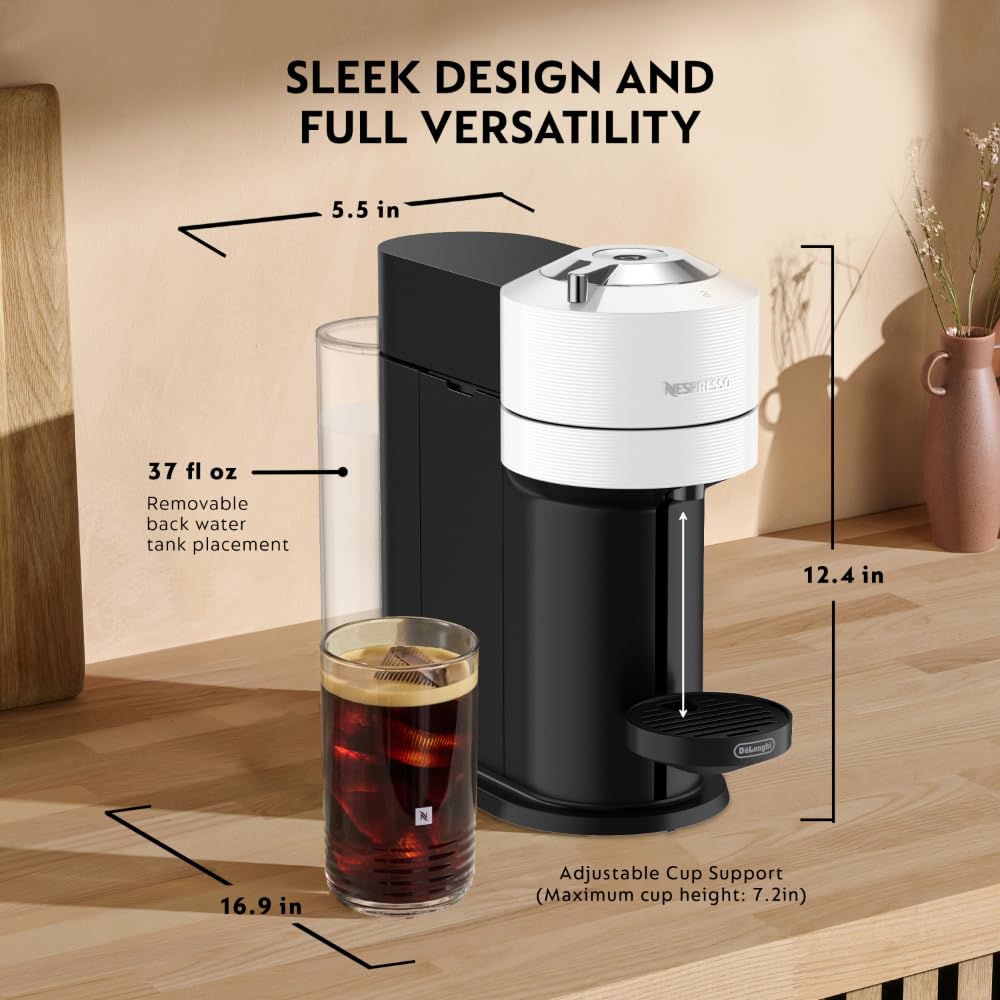 Nespresso Vertuo Next starter capsules included for immediate tasting