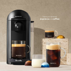 Nespresso VertuoPlus ink black automatic capsule ejection simplifies cleanup