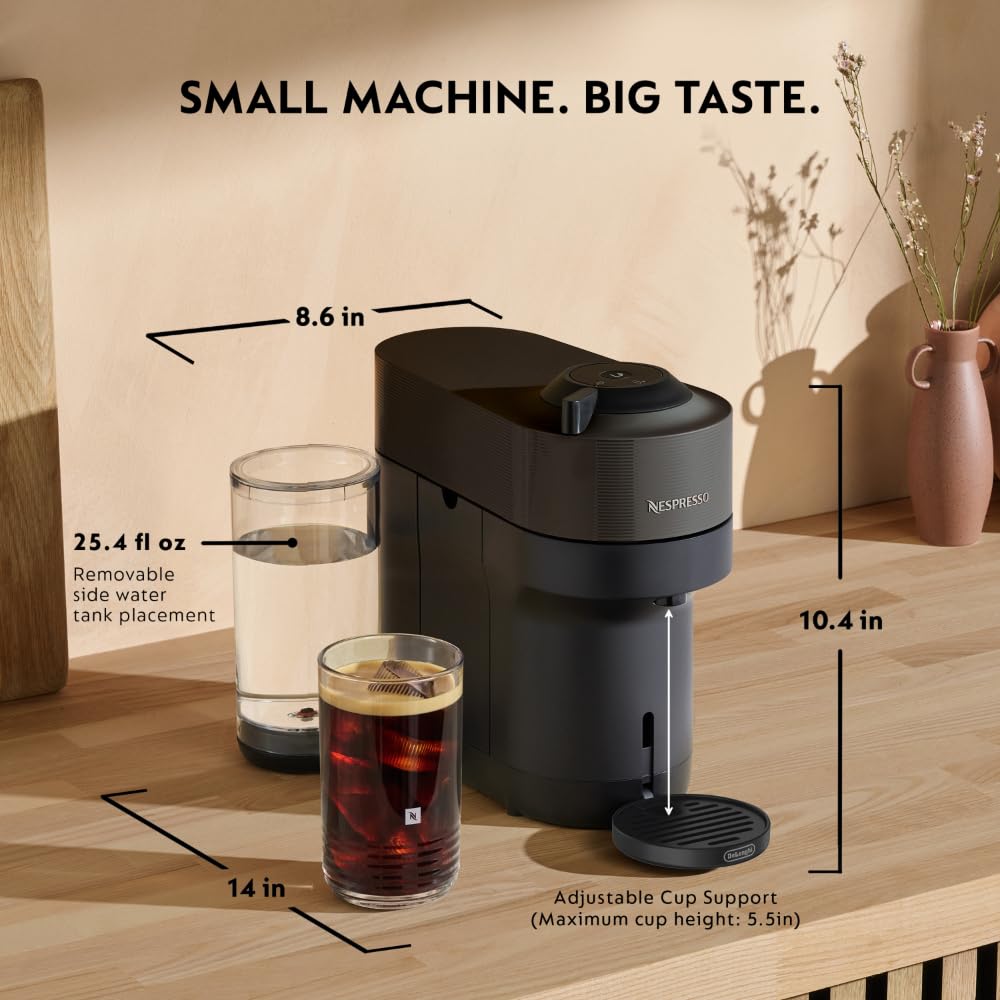 Nespresso Vertuo POP+ adjustable drip tray for tall mugs