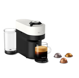 Nespresso Vertuo Pop+ coconut white front view for quick morning coffee