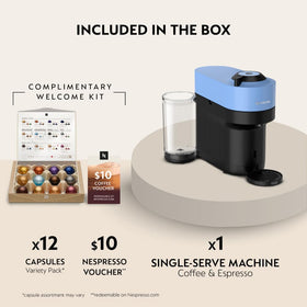 Nespresso Vertuo POP+ compact design fits countertops without crowding your space.