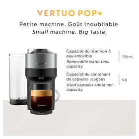One-touch brewing on the Vertuo Pop+ Deluxe for quick cups