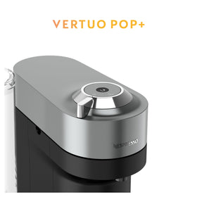 Nespresso Vertuo Pop+ Deluxe side view showing the accessible water tank