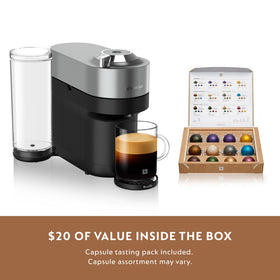 Tasting pack included with the Vertuo Pop+ Deluxe setup