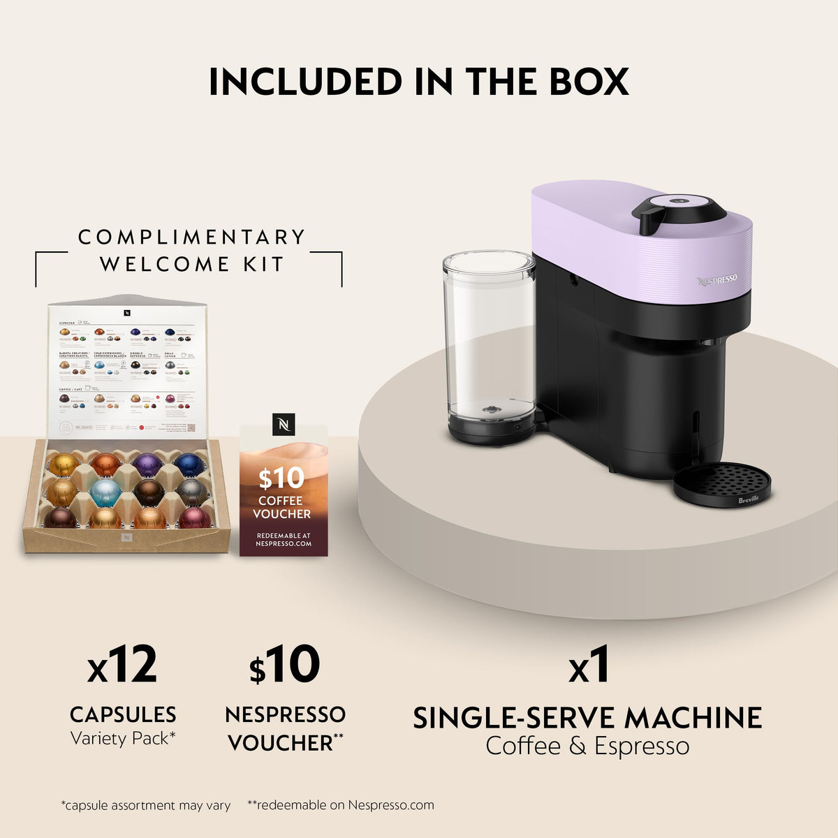 Nespresso Vertuo Pop+ one‑touch brew for fast, consistent coffee.