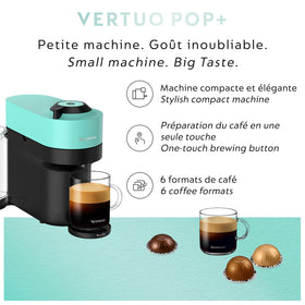 Nespresso Vertuo Pop+ one-touch control for quick, convenient brews