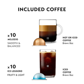 One-touch Vertuo Pop+ brewing for fast, convenient coffee at home.