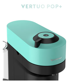 Nespresso Vertuo Pop+ side view highlighting side water tank for easy refills