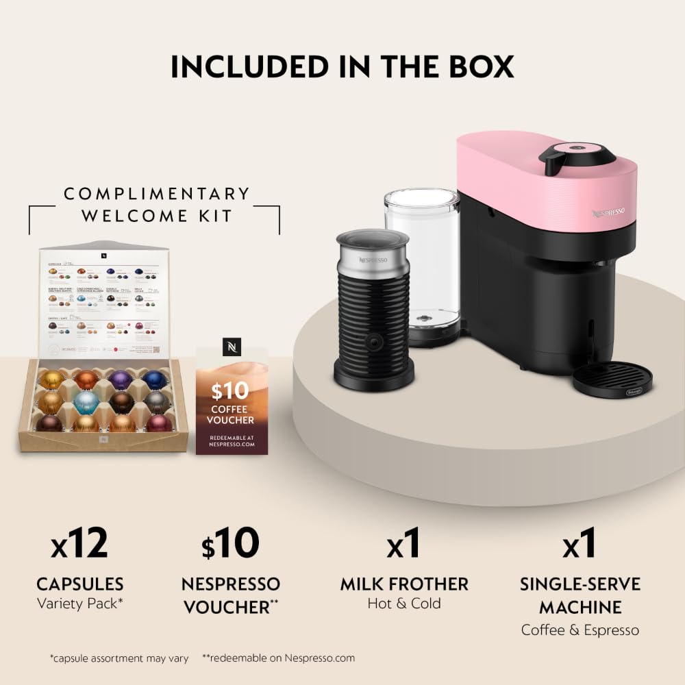 Nespresso Vertuo Pop+ side water tank for easy refills.