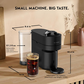 Nespresso Vertuo Pop+ smart connectivity for updates and maintenance.