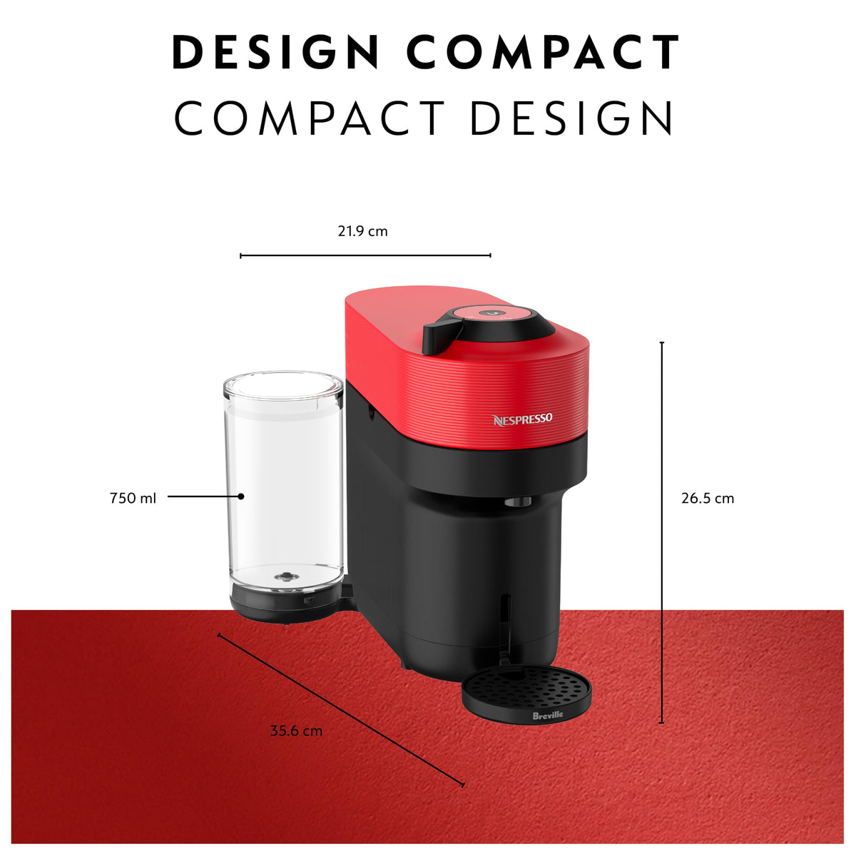 Nespresso Vertuo Pop+ recyclable capsules illustration for eco-friendly use.
