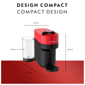 Nespresso Vertuo Pop+ recyclable capsules illustration for eco-friendly use.