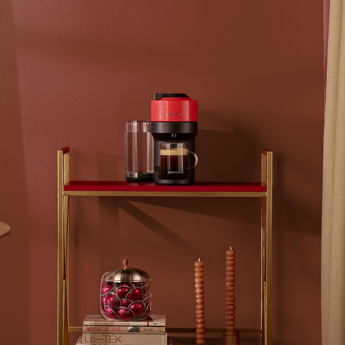 Nespresso Vertuo Pop+ one-touch operation ready in seconds.