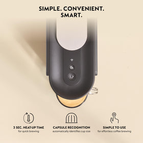 47 oz rotating water tank enables flexible kitchen layout.
