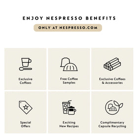 Nespresso Vertuo Up offers 6 cup sizes for coffee and espresso.