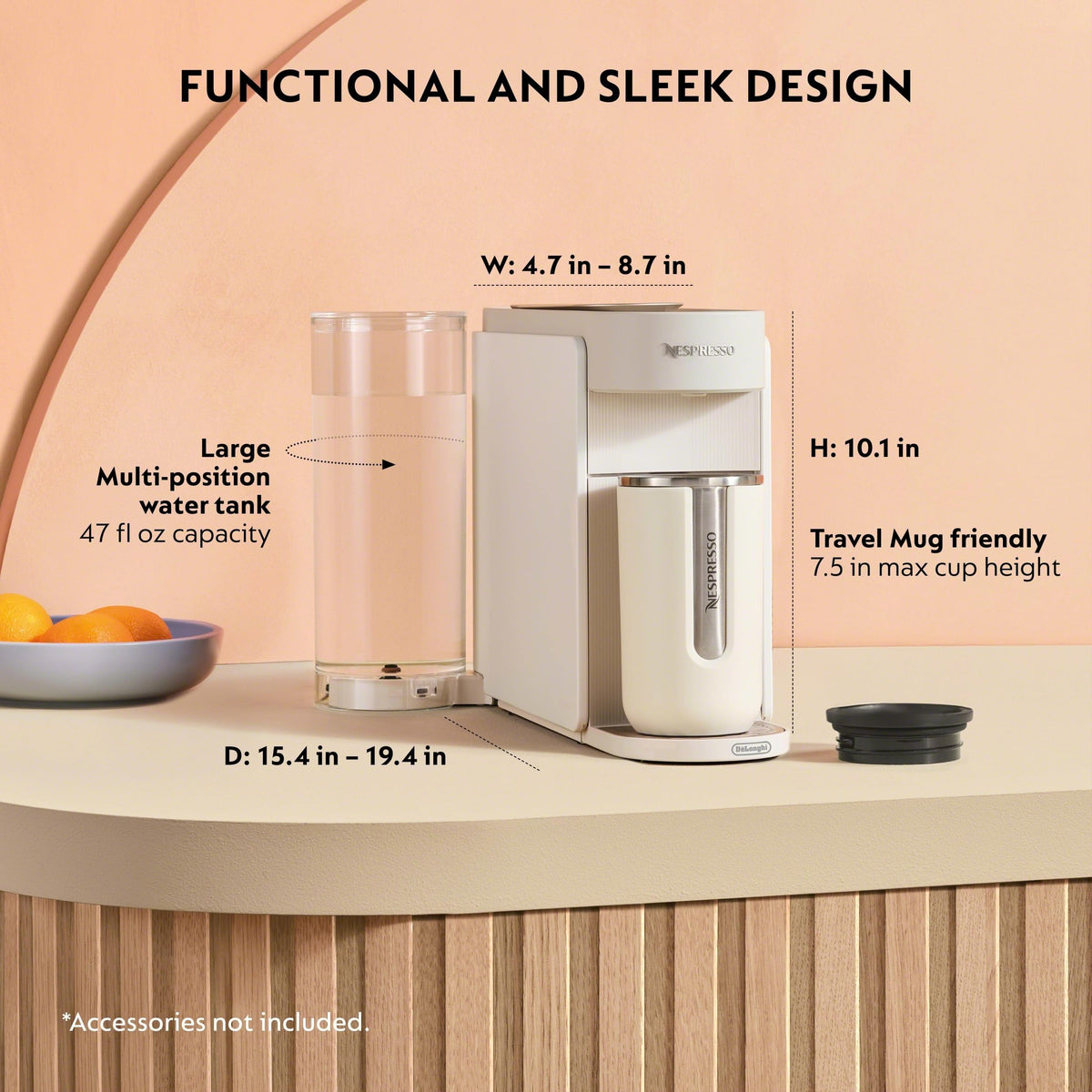 Nespresso Vertuo Up lever-action for smooth operation.