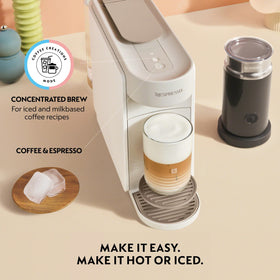 Nespresso Vertuo Up slim design fits compact countertops.
