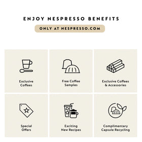 Nespresso Vertuo Up slim elevated design fits countertops.