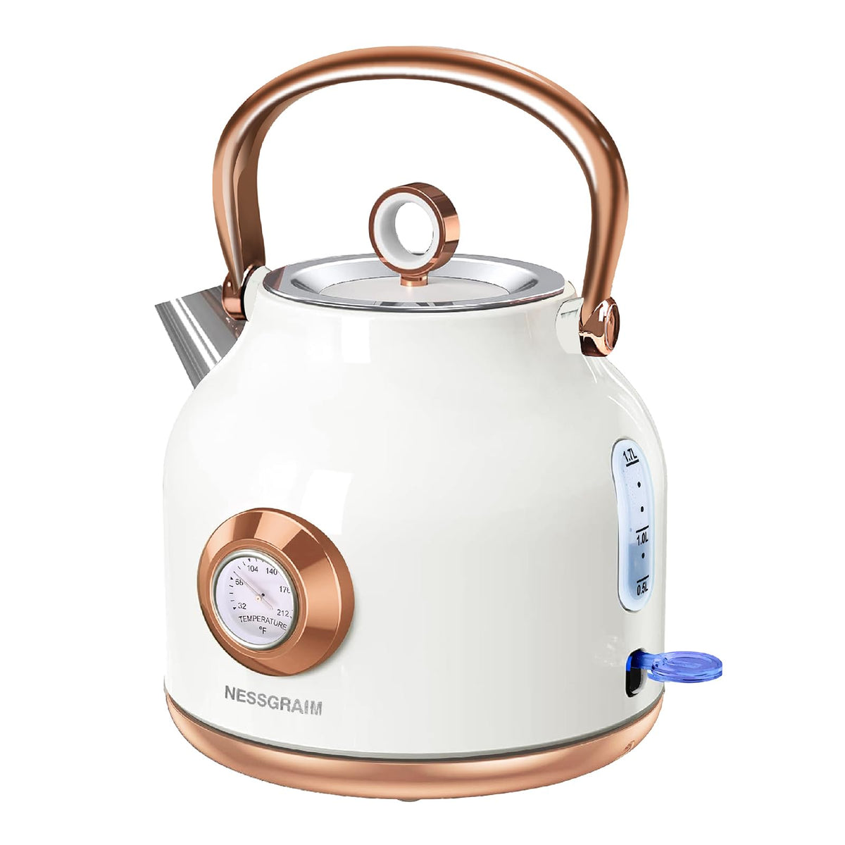 NESSGRAIM retro kettle temperature gauge for precise water heating for tea