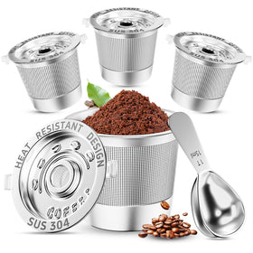 NESSUS 4-pack reusable K cups for Keurig 1.0, designed for cost-efficient brewing.