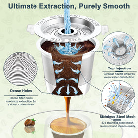 NESSUS dual-density mesh improves extraction with less sediment.