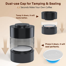 NESSUS foil seals 100 pcs for airtight, leak-free Vertuo pods