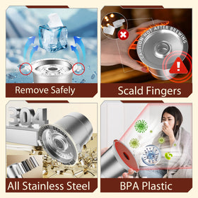 NESSUS heat-resistant pads with side handle enable safe, cool-grip removal.