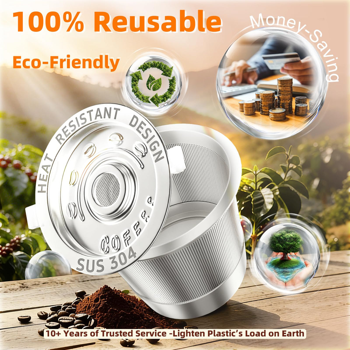 NESSUS K-Cup ready for dishwasher cleaning, simplifying postbrew cleanup.