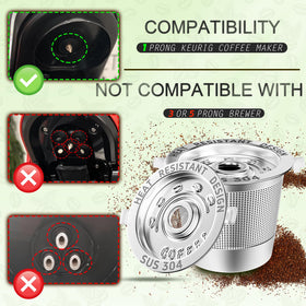 NESSUS K Cup with heat-resistant handle for safe removal after brewing