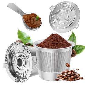 NESSUS reusable K cups bundle for Keurig 1.0, durable stainless steel design for long-lasting use.