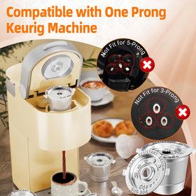 NESSUS stainless-steel K cup filter durable for repeated use and steady flavor.
