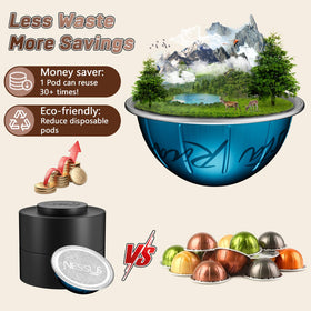 NESSUS Vertuo pod holder ergonomic design keeps pods steady