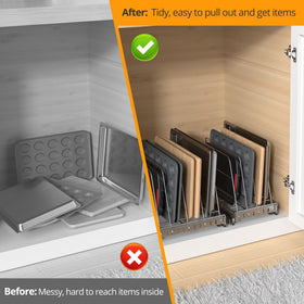 NestSprout three-section rail glides smoothly for easy access