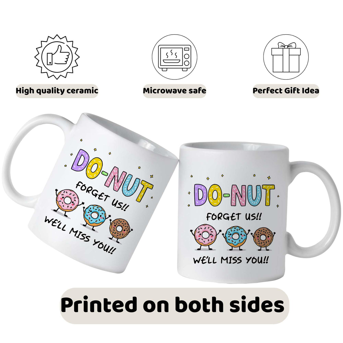 Nestura colorful donut illustration brightens any desk or break area.