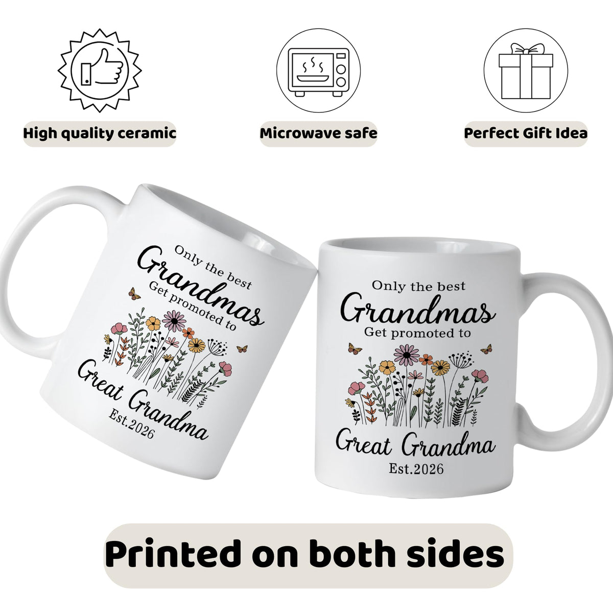Nestura Great Grandma mug offering everyday comfort during morning coffee.
