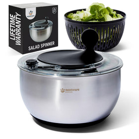 Nestware Kitchen salad spinner 5L bowl dries greens quickly for serving