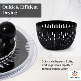 Nestware Kitchen non-slip base keeps the spinner steady during use